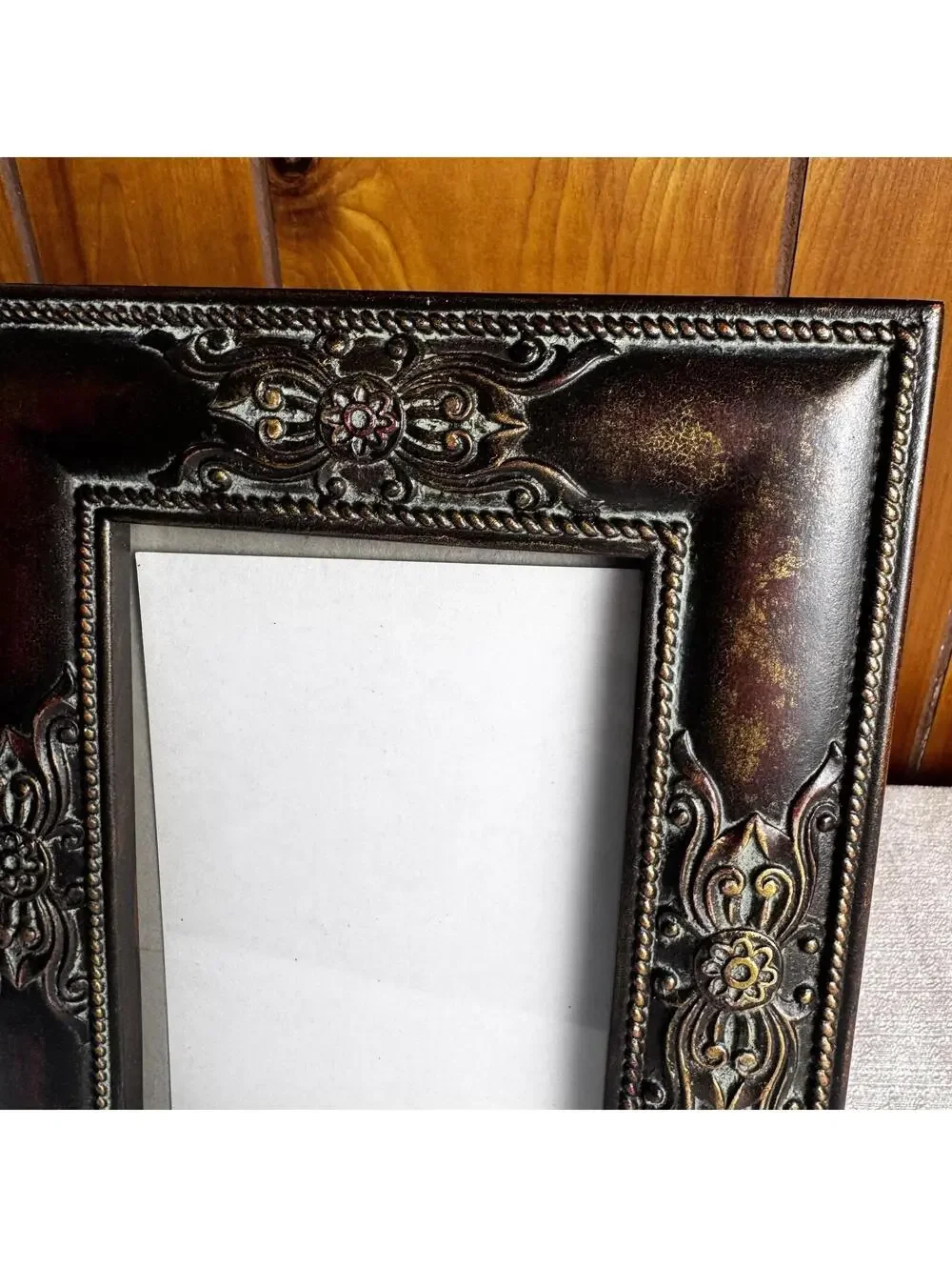 Vintage Ornate 5x7 Picture Frame Heavy Duty Decorative Tabletop Frame